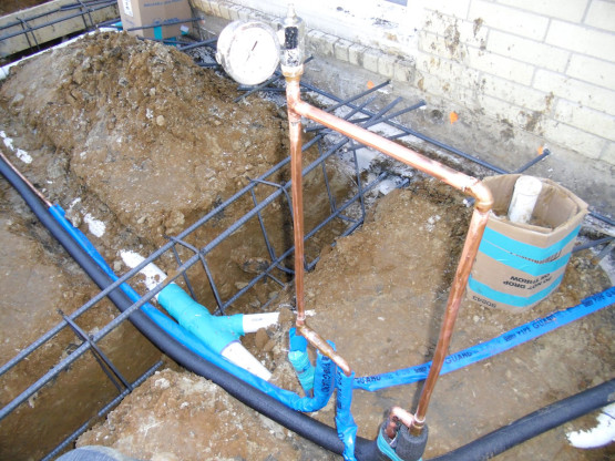 Plumbing rough-in for addition by Master Fix Plumbing