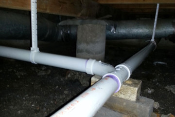 AFTER - Old leaking sewer pipe repair by Master Fix Plumbing